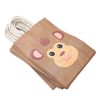 25Pcs Kraft Paper Gift Bag Animal Pattern Multipurpose Kraft Bag