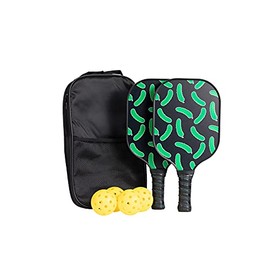 Composite Pickleball Paddle Set of 2 with Pickles - USAPA Approved - Carbon Fiber Rackets, 4 Honeycomb Core Balls, Grip Portable Racquet Cover Case Bag Gift Kit Men Women Kids Indoor Outdoor Sports