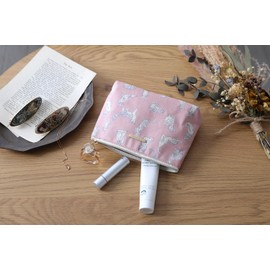 DDintex FLORET LONDON BASIC Pouch, L, Miao, Pink, 7.1 x 4.7 x 2.2 inches (18 x 12 x 5.5 cm) [With Liberty Print]