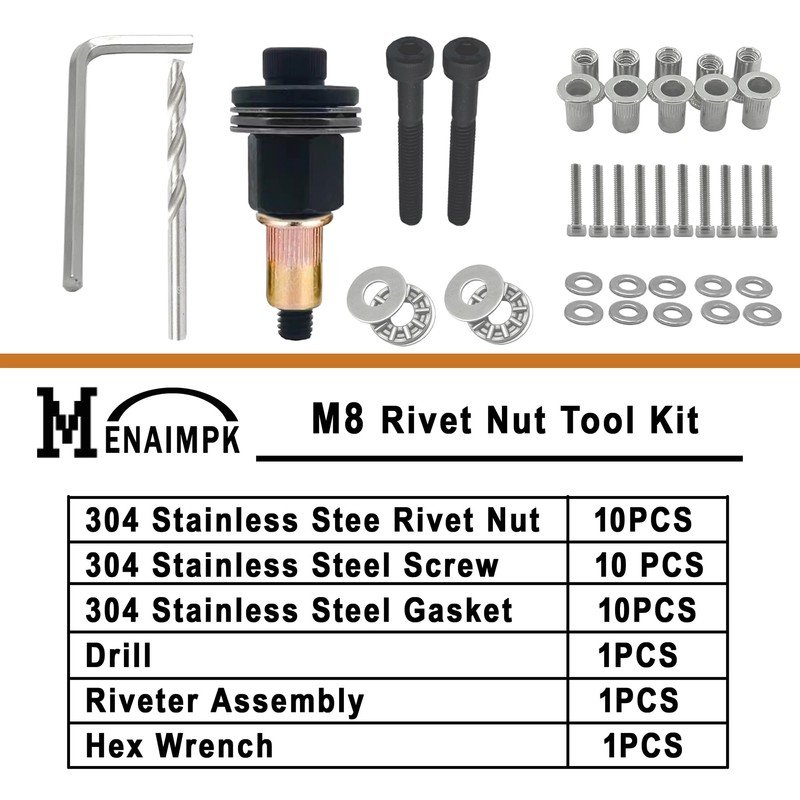Rivet Nut Tool,Hand Nuts Riveter Installation Tool Set,Rivet Nuts Tools