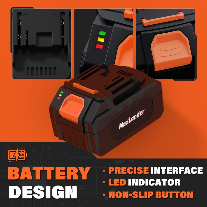 MAXLANDER 4.0Ah Lithium Rechargeable Battery, 20V Battery (Not Compatible with