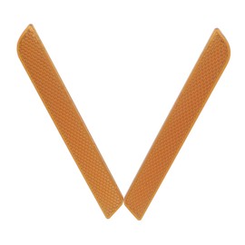 amavoler Orange Saddlebag Reflectors Latch Covers Safety Side Visibility Reflector Small Size Fit for Touring FLT FLHT FLHR…