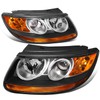 DNA MOTORING HL-OH-052-BK-AM Headlight Assembly Driver And Passenger Side