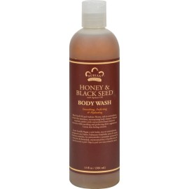 Nubian Heritage Honey Black Seed Body Wash 13 Fl Oz Moisturizing Cleanser