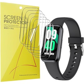 Compatible for Mgaolo Kids Smart Watch Screen Protector, Lamshaw Full Coverage TPU Clear Film Compatible for Mgaolo H98 Fitness Tracker-1.47 Inches (TPU-6 Pack)