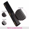 Vega Graduated Dressing Comb, black, 25 g