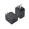 TROND 2 Pack Multi Plug Outlet Extender, Wall Outlet Splitter