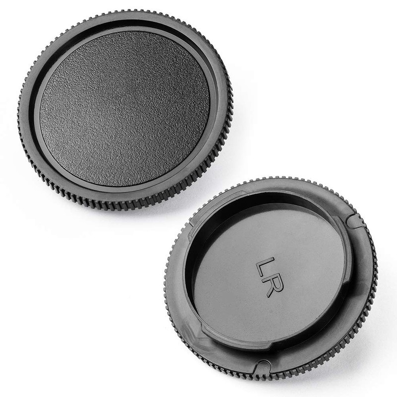 Fotover Body Cap and Lens Rear Cap Cover Replacement Set