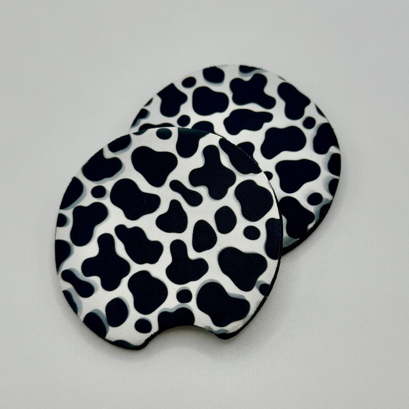 Cow pint car coaster | fabric drink mat | perfect