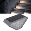 Solar Step Lamp Warm Light Button Light Sensor Control IP67