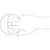FSB 0 42 4264 00000 1117 Round Shell Handle for