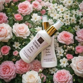 Tónico Floral Facial Rosas Azahar Y Jazmín Artesanal 125ml