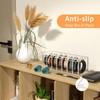 FEMELI Belt Organizer, Acrylic Belt Storage for Closet with Dust