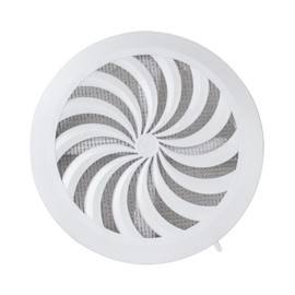 Adjustable Circle Air Vent Grille Cover Hit&Miss 100 to 150mm Ducting White Ventilation Cover Controlled by String or Handle
