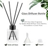 Agidea 4PCS Glass Diffuser Bottles, Refillable Diffuser Bottles Square Shape