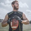 Cutters - Guantes de fútbol americano Gamer 5.0, color negro