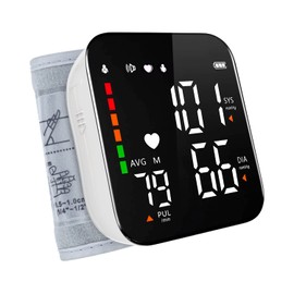 Greetmed Tensiómetro Automático Para Muñeca, Con Pantalla Led Digital, Con Brazalete Parlante, Ajustable, Con Transmisión De Voz, Para Uso Doméstico  