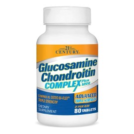 21 Century Glucosamine Chondroitin Complex Plus Msm 80ct