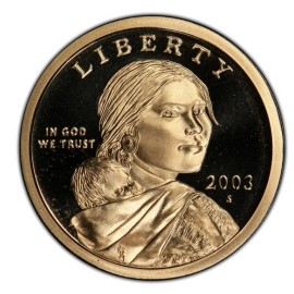 2003-S Sacagawea Dollar - Gem Proof DCAM X-549
