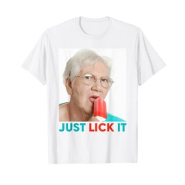 Grandma Just Lick It. Grandma Licks Ice Cream Meme Ice Lovers Summer T-Shirt