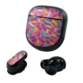 MightySkins Carbon Fiber Skin Compatible with Bose QuietComfort Earbuds II (2022) - Sprinkles | Protective, Durable Textured Carbon Fiber Finish | Easy to Apply and Change Styles | Made in The USA