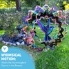 Vibrant Hummingbird Wind Spinner – Whimsical Garden Art, Outdoor Decoration,