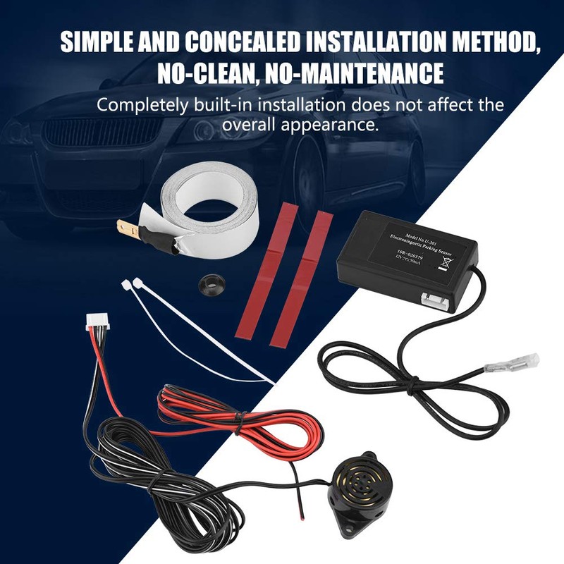 Joyzan Electromagnetic Parking Sensor, Universal Car Sensor Kit Built in