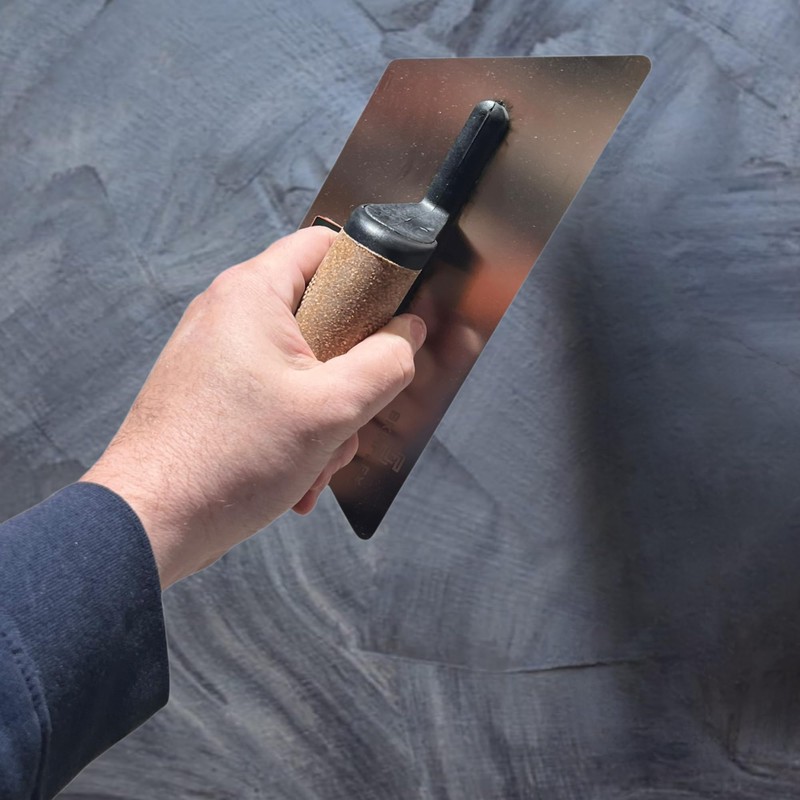 Skimflex Venetian Plaster Trowel 240mm – Stiff Trapezoid Stainless Steel