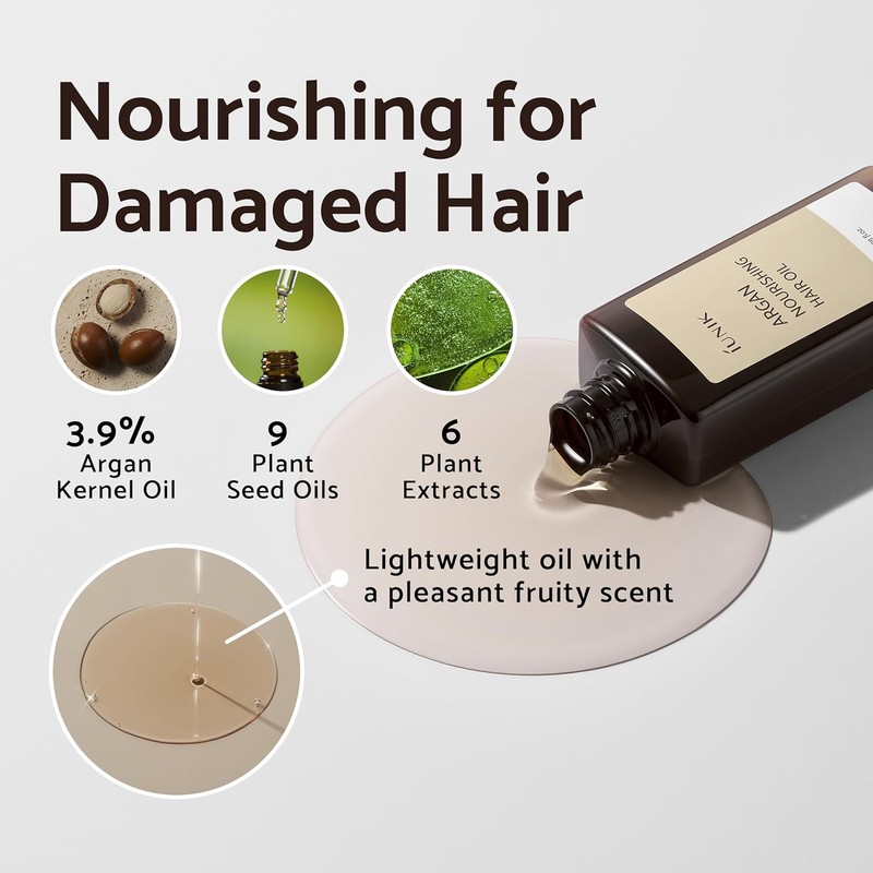 iUNIK [iUNIK]Argan Nourishing Hair Oil 100ml