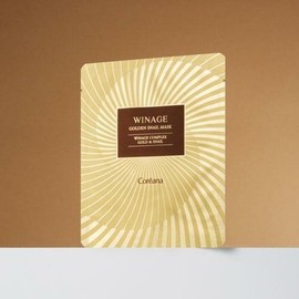 Koreana [Coreana Cosmetics] Coreana Winage Golden Snail Mask 10 Sheets / [코리아나화장품]코리아나 위네이지 골든스네일 마스크 10매