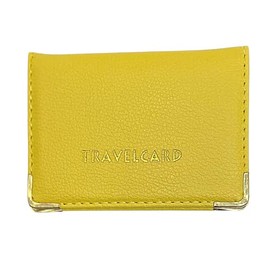 Glemified - New Leather Oyster Travel Card Bus Pass Holder Wallet Rail Card Cover CASE (Yellow)