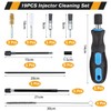 Idota 19-Piece Injector Seat and Shaft Cleaning Set Injector Shaft