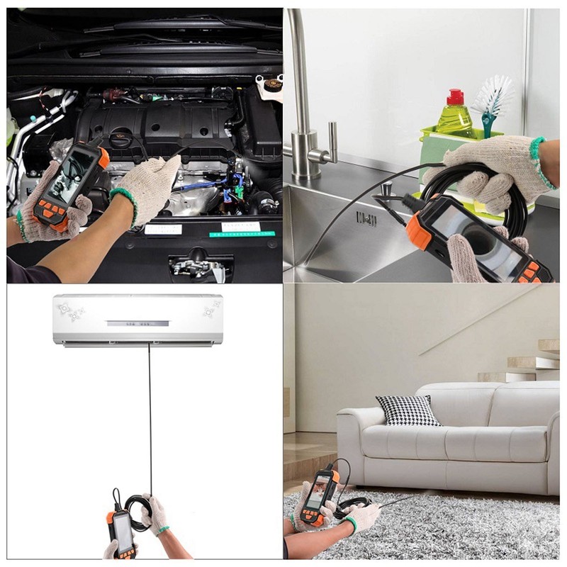 7.9mm Dual Lens Endoscope 1080P HD IP67 Waterproof IPS Screen