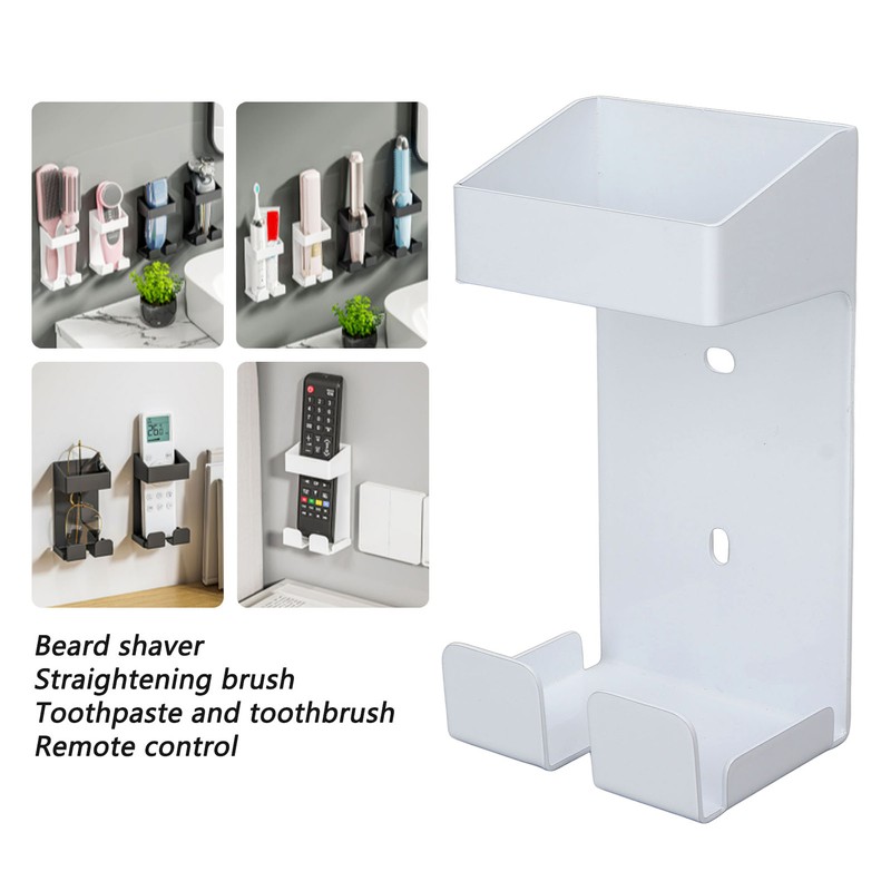 Wall Mounted Hair Curler Holder Stainless Steel Space Saving Curling