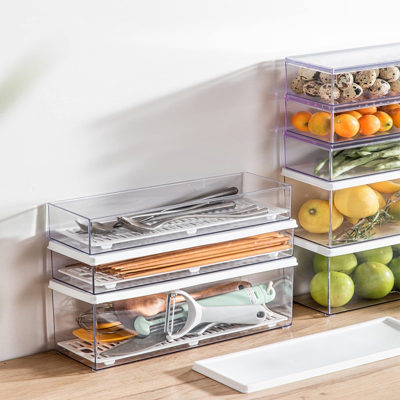 Hanobe Pasta Containers for Pantry Large Spaghetti & Noodle &