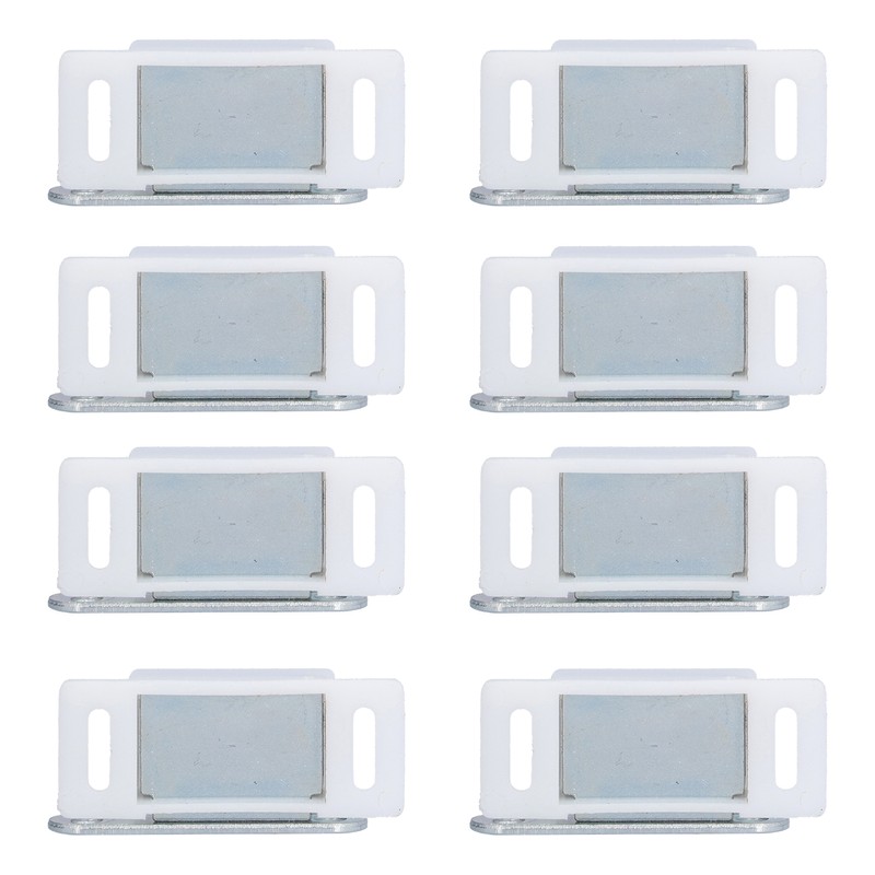 8 Set Stainless Steel Magnetic Door Catch Cupboard Closet Cabinet