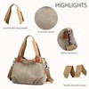 DIRRONA Casual Canvas Women Handbag - Large Crossbody Bag Multifunctional
