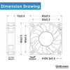 GDSTIME 5V USB Fan 60mm Mini Fan, 2 Pack 60mm
