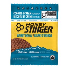 Honey Stinger Organic Gluten Free Cookies & Cream Waffle | Energy Stroopwafel for Exercise, Endurance and Performance | Sports Nutrition for Home & Gym, Pre and Post Workout | 12 Waffles, 12.72 Ounce