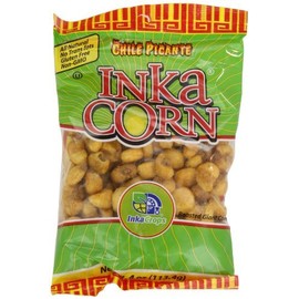 Inka Crops Inka Roasted Corn, Chile Picante, 4-Ounce bags (Pack of 6) by Inka Crops