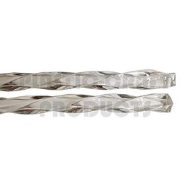 Acrylic Extruded Spiral Rod, Clear, 3/4" (0.75") Square x 36" Length, Pack of 4
