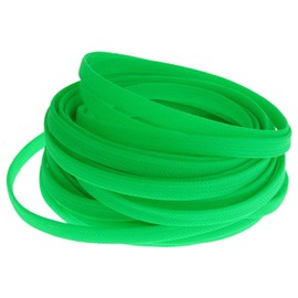 Heyiarbeit 10m/32.8ft PET Expandable Braid Cable Sleeving Flexible Wire Mesh Sleeve Fluorescent Green 8mm