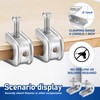 Hicarer 50 Pcs 1/4" x 20 Beam Clamp Steel Screw