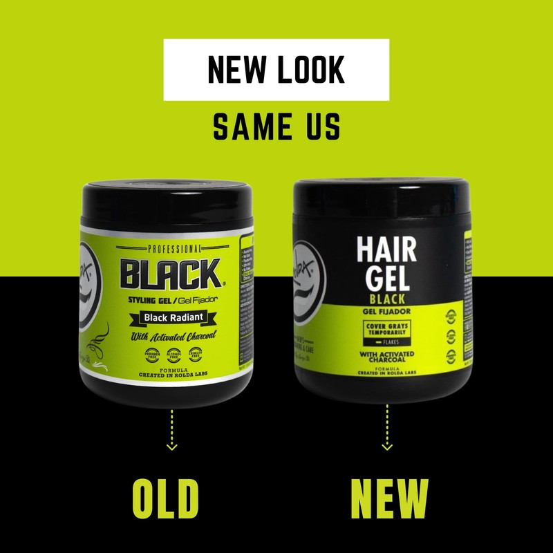 Rolda Black Hair Gel for Men - Medium Hold Styling