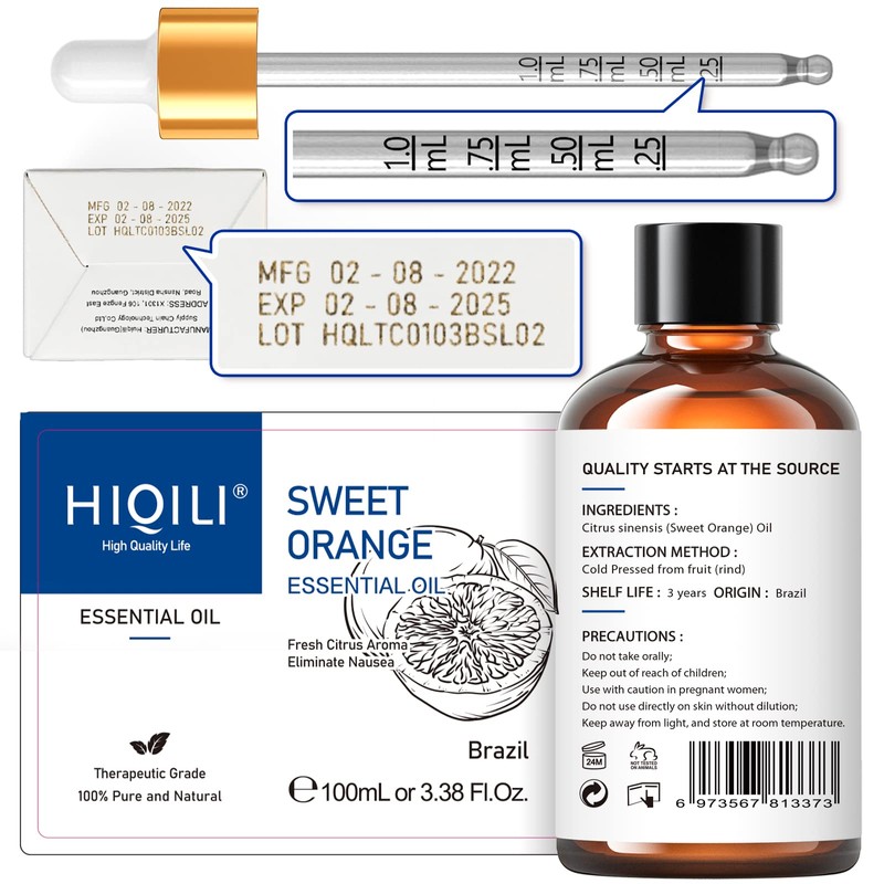 HIQILI HIQILI Clove Essential Oil and Sweet Orange Essential Oil,