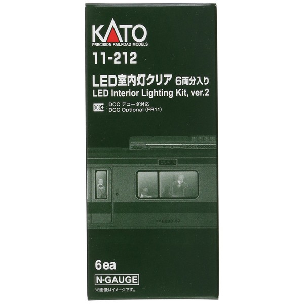Kato 11212 N Passenger Car Light Kit, White LED (6)