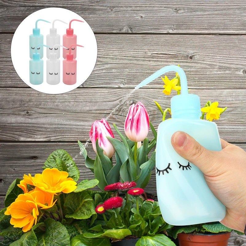 6pcs Squeeze Wash Bottle for Tattooing Plastic Squirt Bottle with