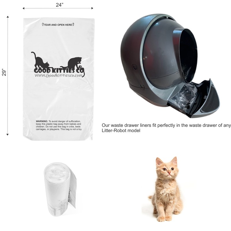 Good kitty CO Waste drawer liners compatible with Litter-Robot and