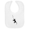 Azeeda 'A Romantic Mouse' Soft Cotton Baby Bib (BI00062752)