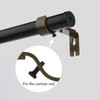 Cosmos Pack of 2 Adjustable Curtain Rod Holder Wall Mount